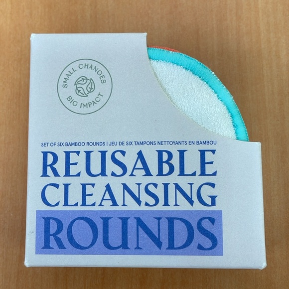 New Anthropologie Reusable Cleansing Rounds Bamboo Facial Pads, Set of 6!!🔥🔥🔥 - Picture 4 of 16